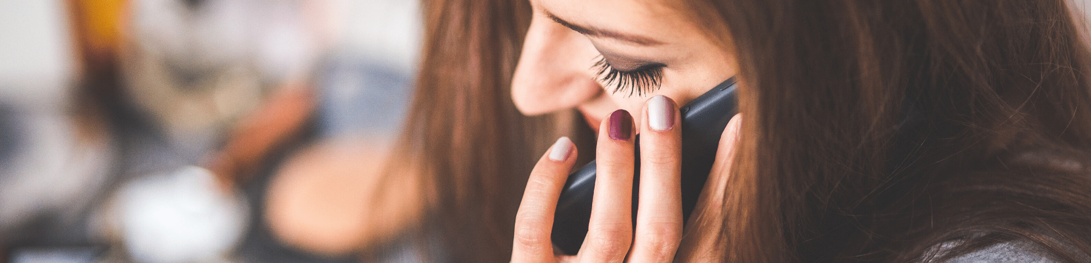 woman on phone