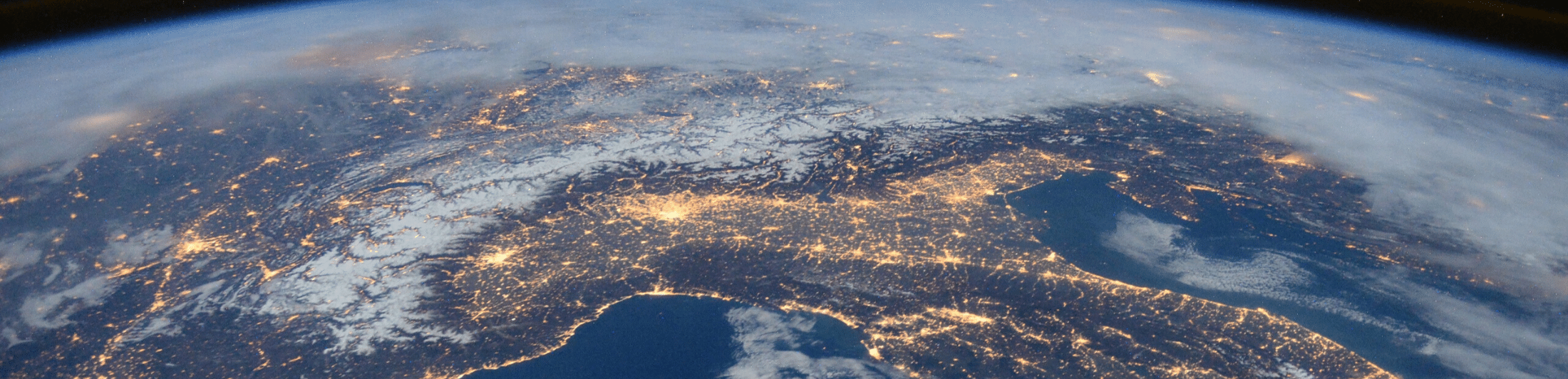 view of world from space