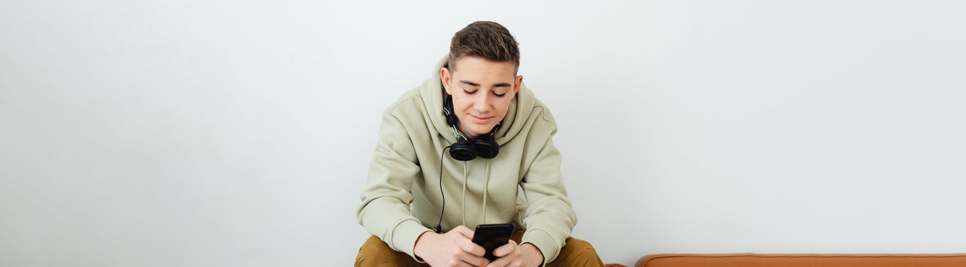boy on phone